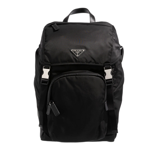 Prada Re-Nylon Saffiano Backpack Black Rugzak