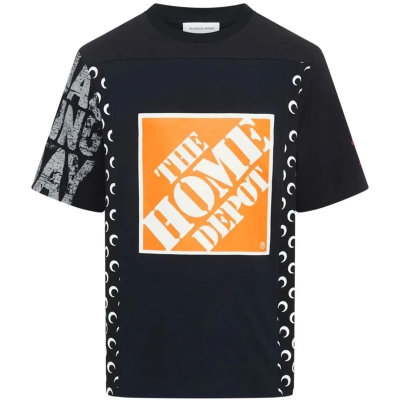 Marine Serre T-Shirt T-Shirts And Polos Black schwarz