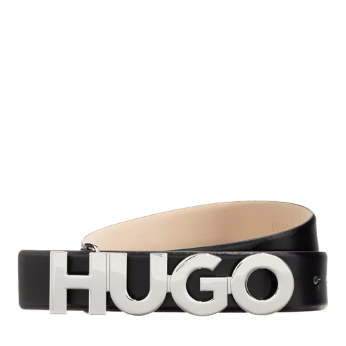 Hugo Zula Belt 3,5cm-ZL 10199089 01 Black Ceinture en cuir