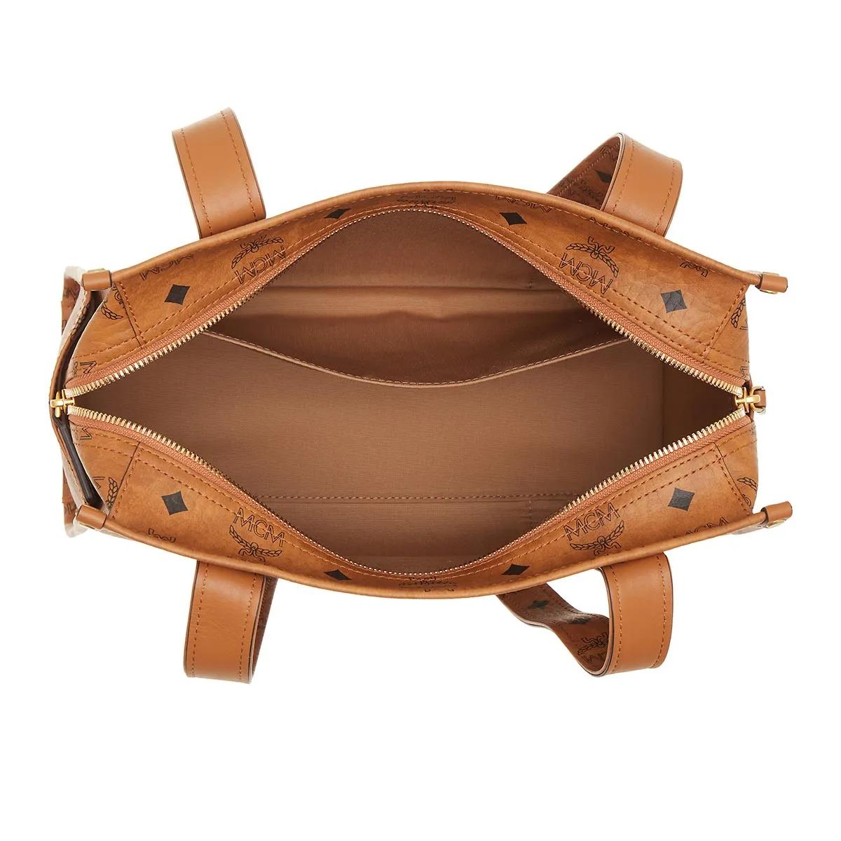 MCM Shoppers & Totes Aren Vi Tote Small in cognac