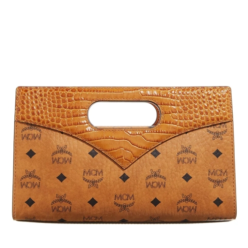 MCM Crossbody Bag Diamond Vi Sml Crossbody Cognac