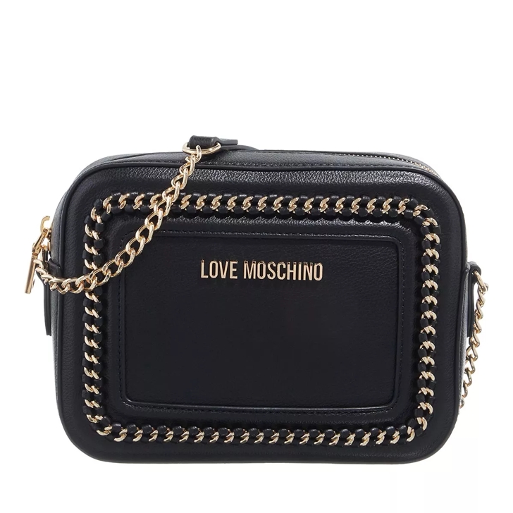 Love Moschino Chain Link Nero Crossbody Bag