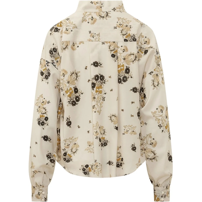 Isabel Marant Bluse Fedry Camicia con Fiocco weiß(Image 2)