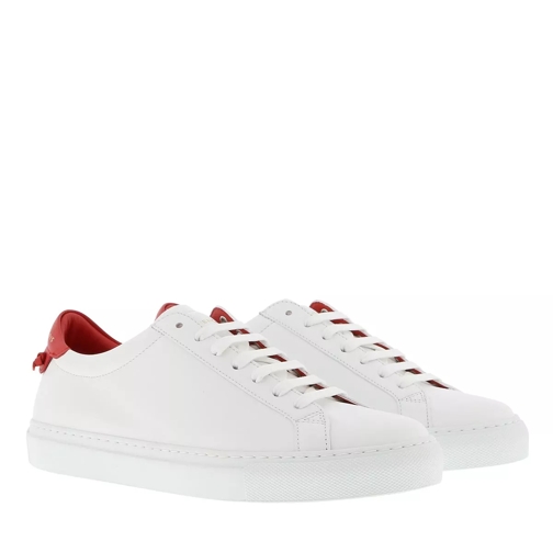 Givenchy Sneakers Leather White Red Low-Top Sneaker