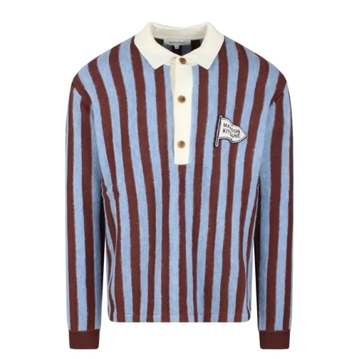 Maison Kitsune Striped Comfort Polo Shirt Multicolor 