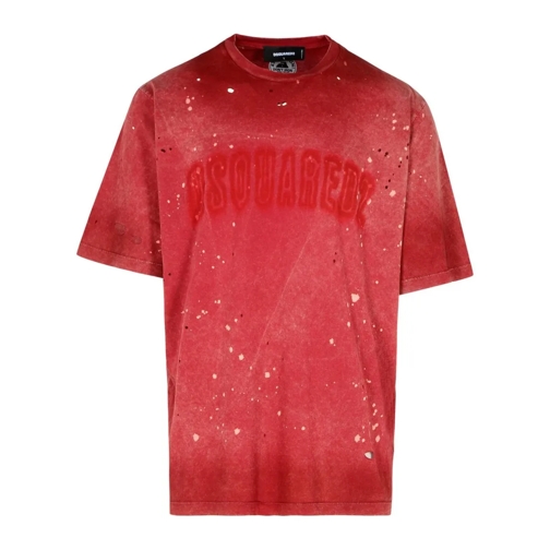 Dsquared2 T-Shirts Red Cotton T-Shirt Red