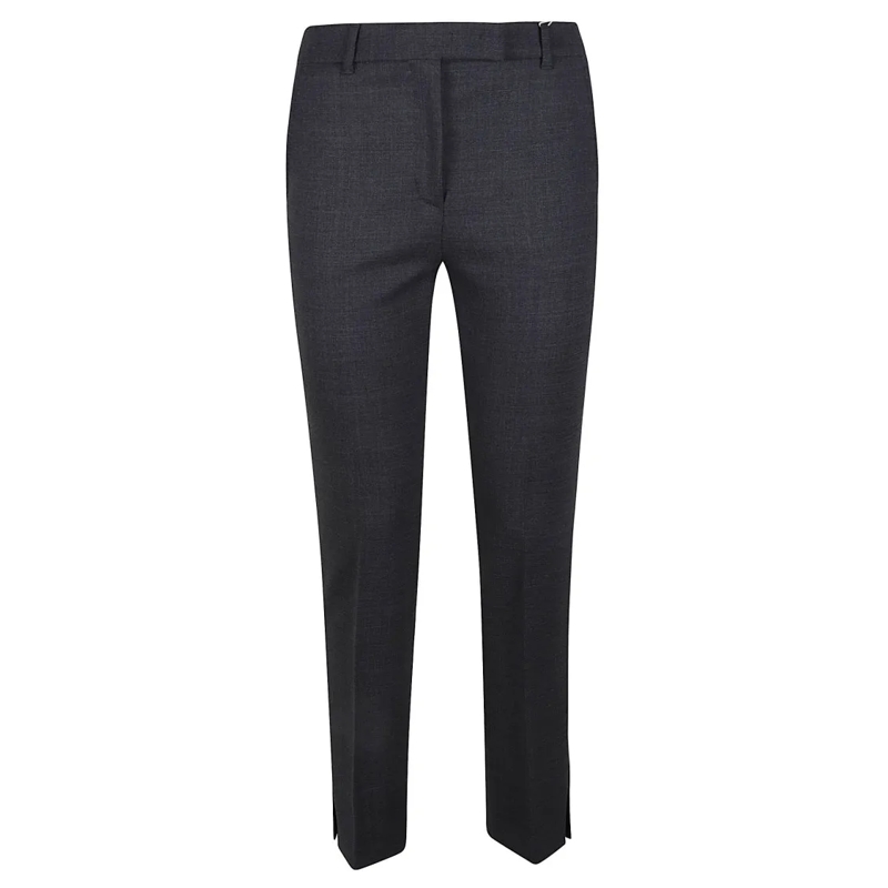 Incotex  Tailored Grey Wool Pants With Straight-Leg Silhoue Grey