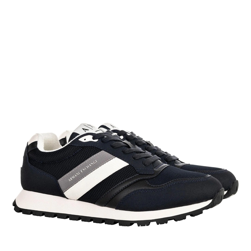 Armani Exchange Low-Top-Sneaker SNEAKER DROP MICROSUEDE 1er Pack blau(Image 2)