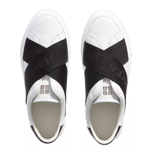 Givenchy sneaker à enfiler City Sport Sneakers With Doulble Webbing Strap White/Black (Image 4)