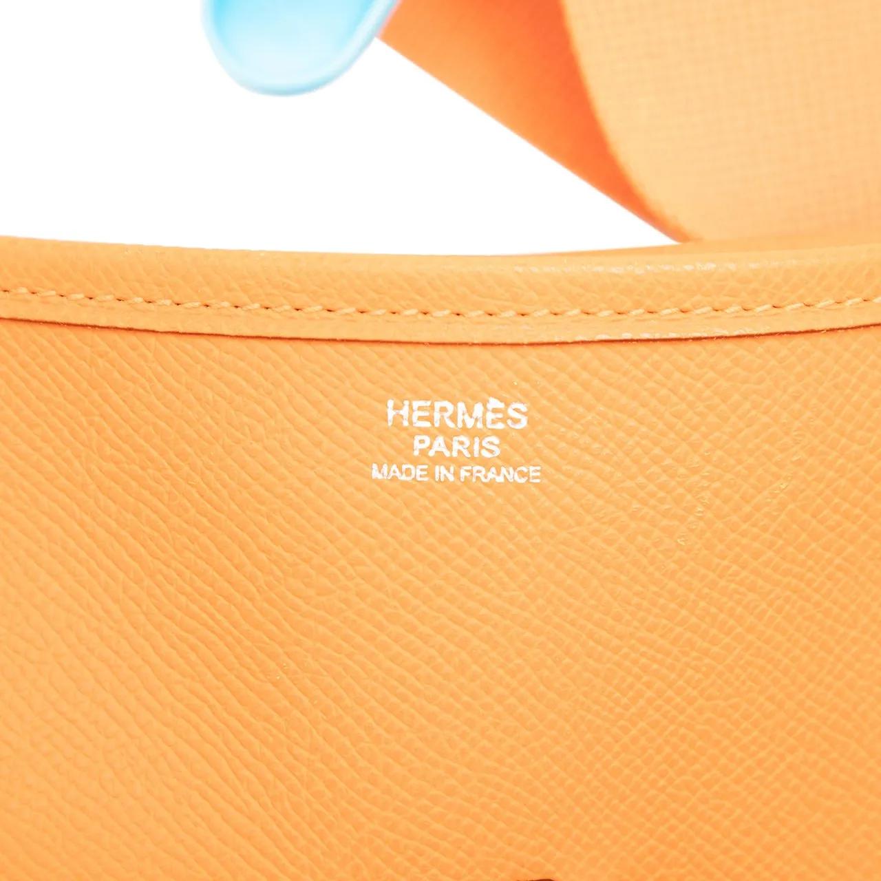Thumbnail - Hermès Hobo Bags - Epsom Evelyne II TGM - Gr. unisize - in Orange - für Damen
