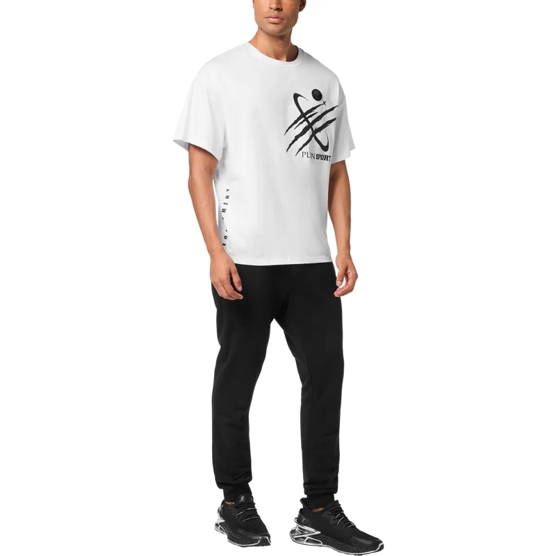 Plein Sport T-Shirt T-Shirt Rundhalsausschnitt Ss Scratch weiss(Image 4)