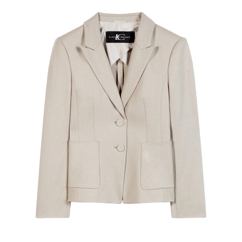 Luisa Cerano Overgangsjas Flanell-Blazer oyster