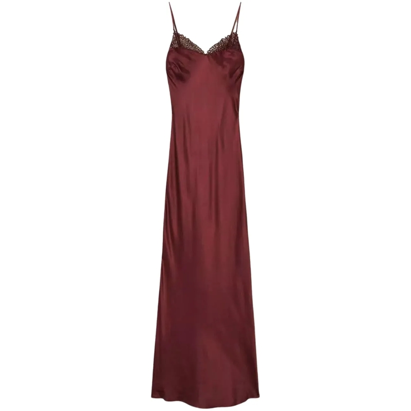 Twin-Set Robe midi Dresses Bordeaux rot