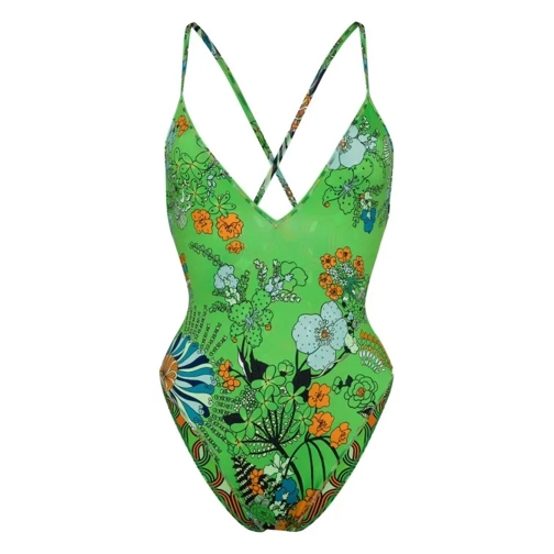 Camilla Green "Good Vibes" Swimsuit Green 