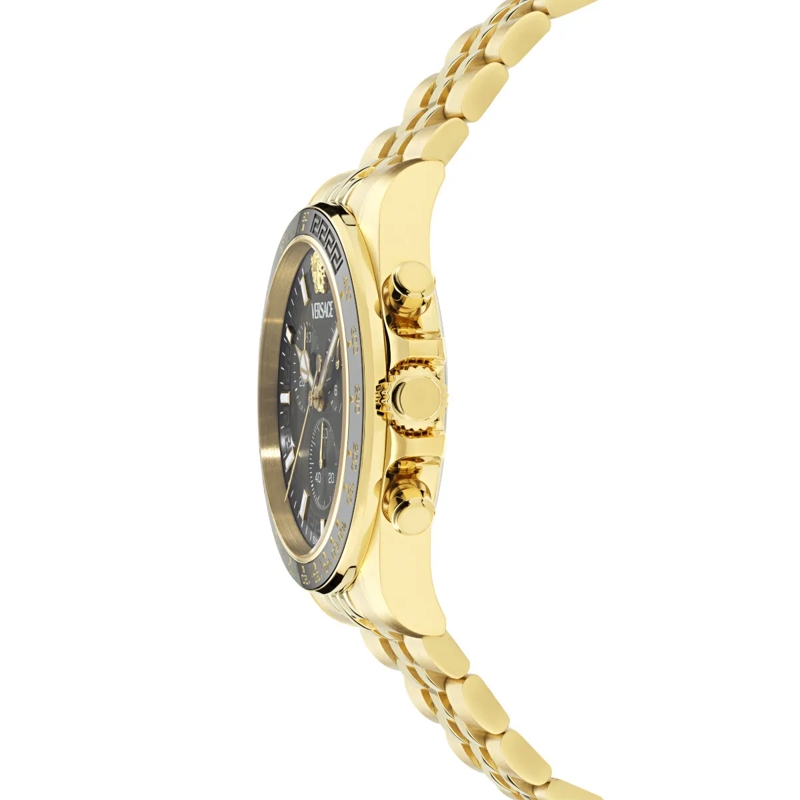 Versace Quarzuhr Quarz Chronograph Uhr Greca Chrono  Wave gold(Image 3)