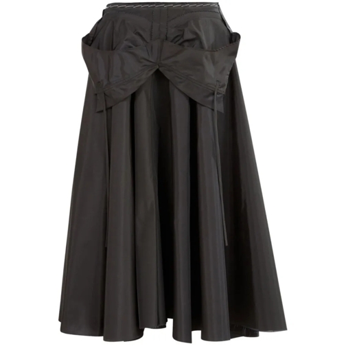 Maison Margiela Midi-Röcke Black Midi Skirt Black