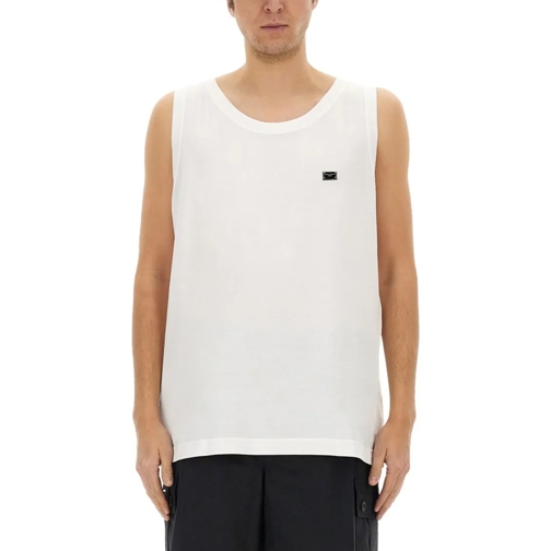 Dolce&Gabbana T-Shirts Cotton "Over" Tank Top White