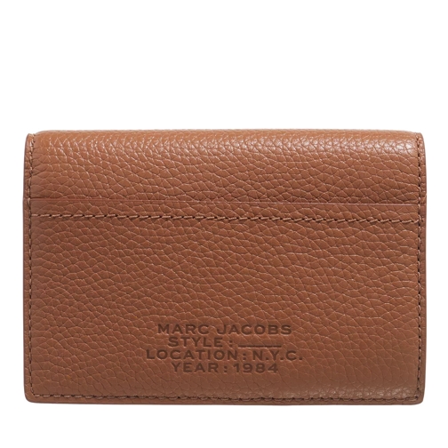 Marc Jacobs Leather Small Bifold Wallet Argan Oil Bi-Fold Portemonnaie