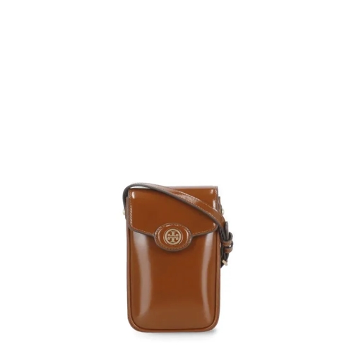 Tory Burch Robinson Mobile Phone Case Brown Telefoontas