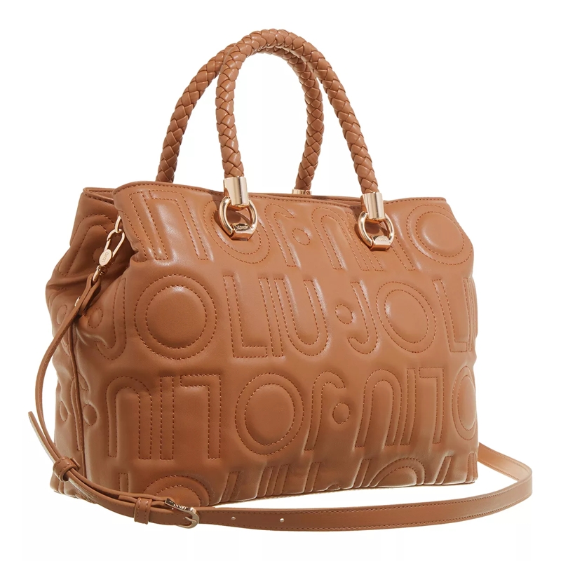 LIU JO Draagtas Ecs M Satchel Double Zip  Bronze Caramel(Image 4)