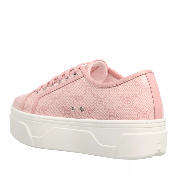 MCM W Skyward Lauretos Lt Silver Pink Platform Sneaker