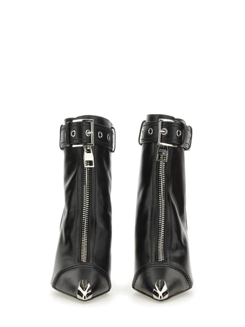 Thumbnail - Alexander McQueen Stiefel - Slash Biker Boot - Gr. 36 (EU) - in Schwarz - für Damen