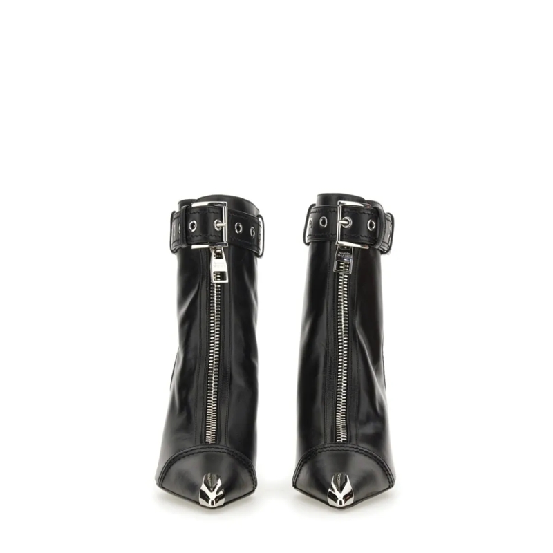 Alexander McQueen Stiefel Slash Biker Boot Black (Image 6)