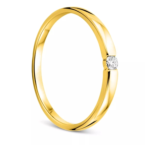 DIAMADA Solitaire Diamond Ring 18Kt Yellow Gold Diamantring