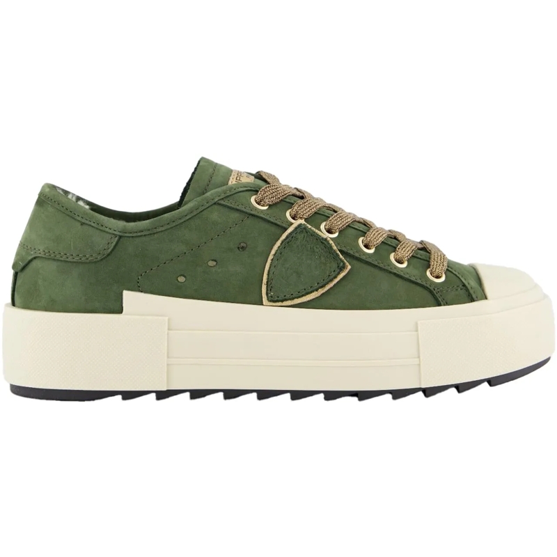 Philippe Model Low-Top-Sneaker Dames Paris Haute Sneaker Groen grün