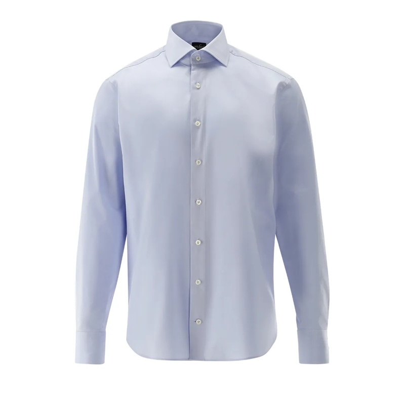 VAN LAACK Hemd Hemd Tailor Fit Uni blau