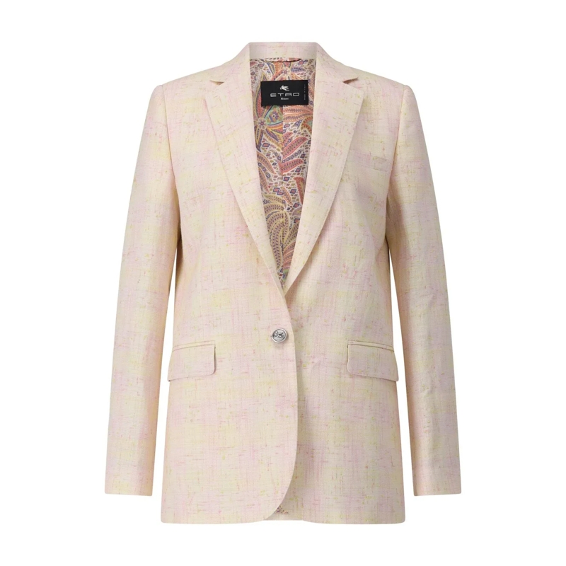 Etro Blazer Blazer aus Tweed pink
