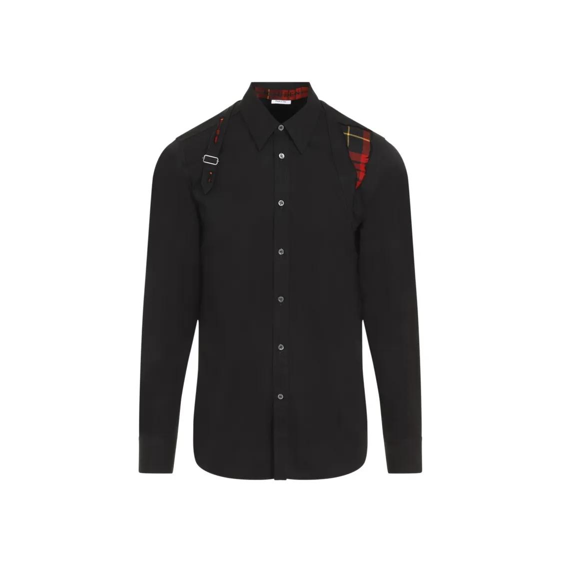 Alexander McQueen - Distressed Harness Shirt - Größe 15 - schwarz