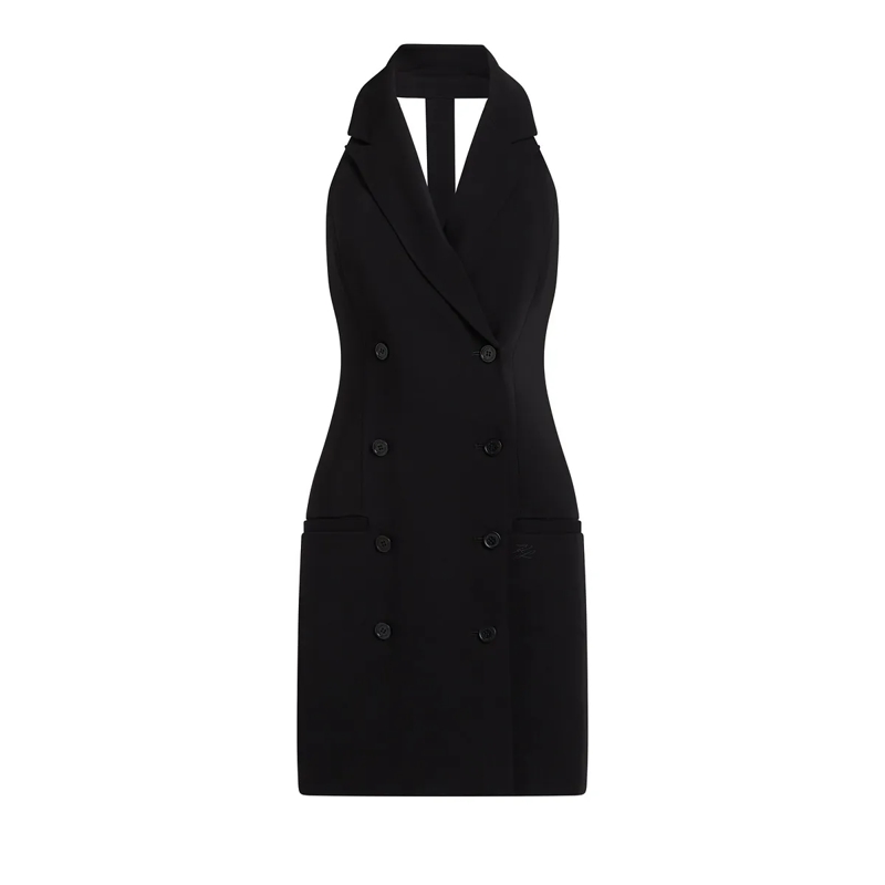 Karl Lagerfeld Kleid KARL ESSENTIAL COUTURE-BLAZER-KLEID schwarz