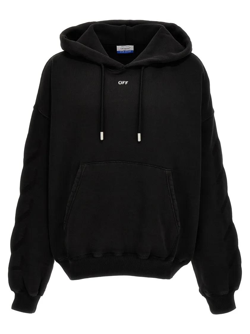 Thumbnail - Off-White - Matthew' Hoodie - Größe XXS - grau