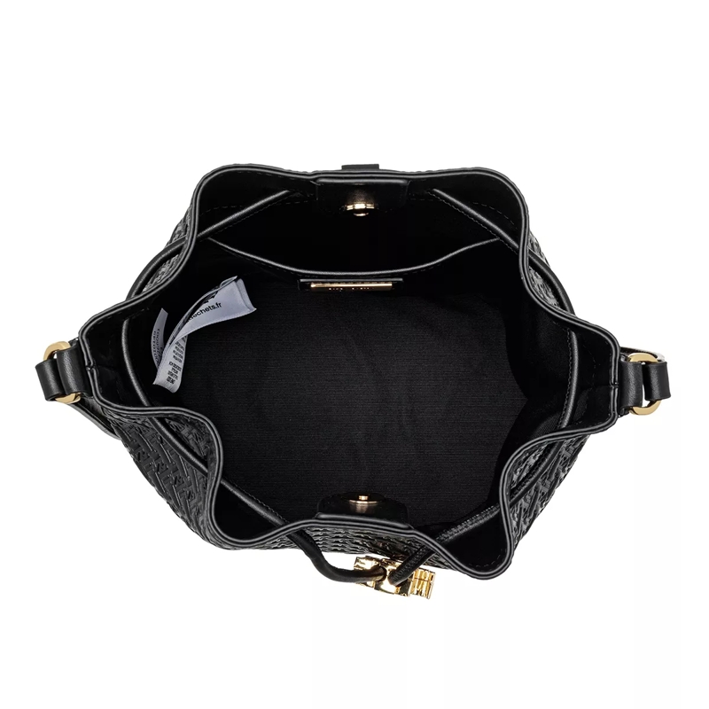 Lauren Ralph Lauren Bucket Bag Andie 19 Drawstring Medium Black(Image 6)