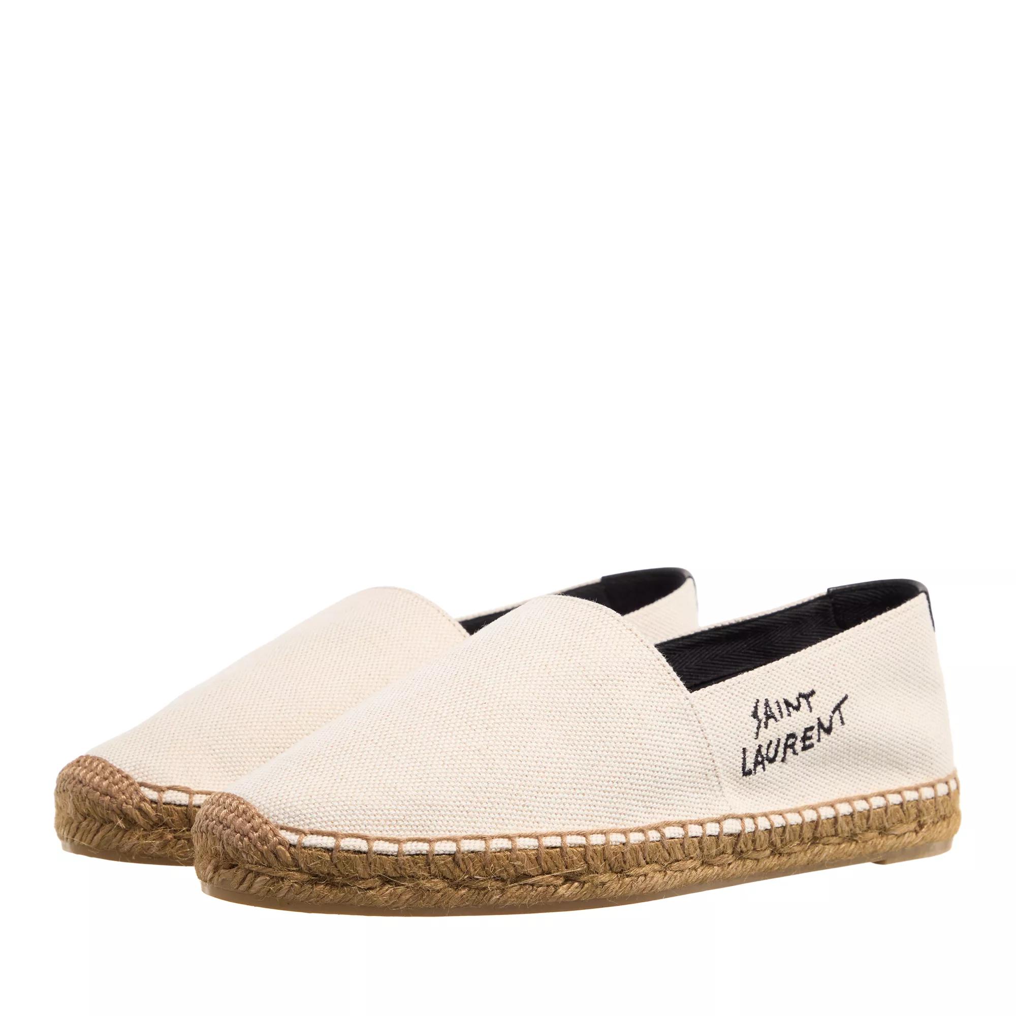 Saint Laurent Espadrilles - Embroidered Espadrilles Canvas - Gr. 38 (EU) - in Beige - für Damen