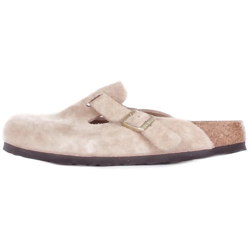 Birkenstock Slides Birkenstock Boston Bs Slippers Zand 1030883 beige