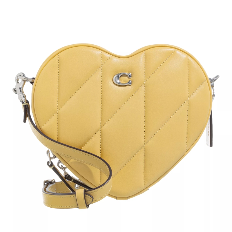 Coach Sac à bandoulière Quilted Leather Heart Crossbody Hay