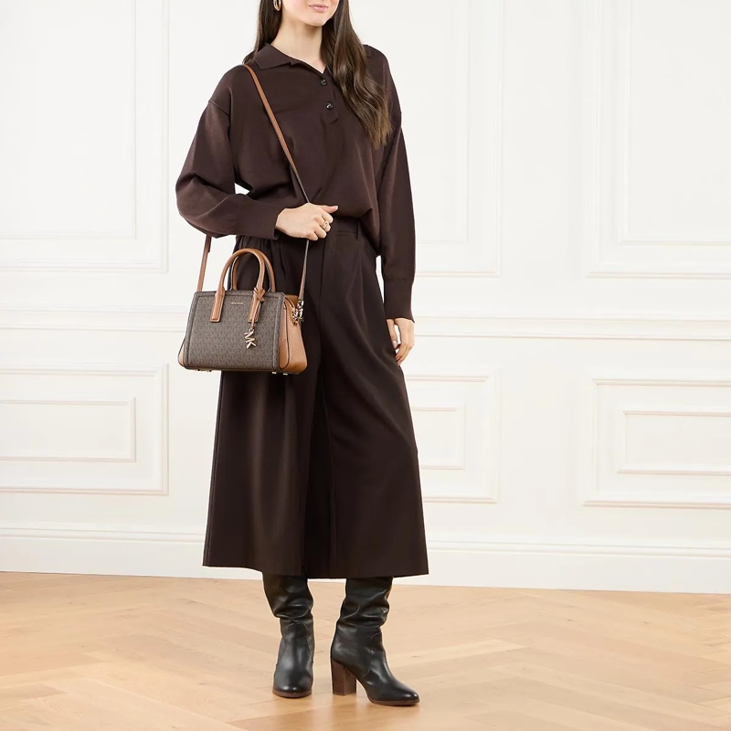 MICHAEL Michael Kors Tote Sm Satchel Brn/acorn(Image 3)