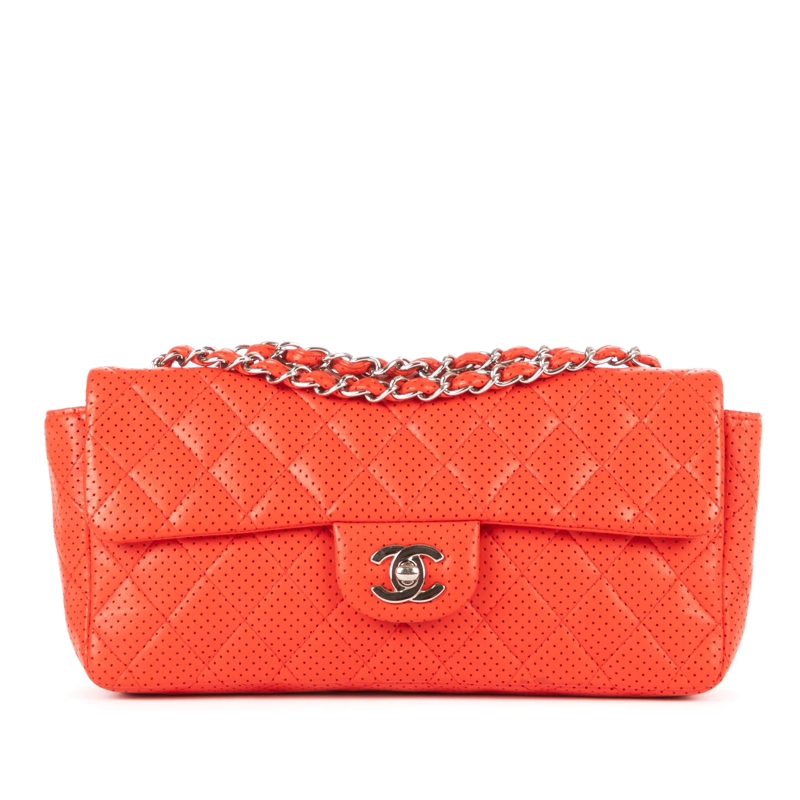 Chanel Crossbody Bag East West Perforated Flap rot