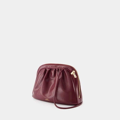 A.P.C. Schultertasche Bourse Ninon Crossbody - Synthetic - Burgundy Burgundy