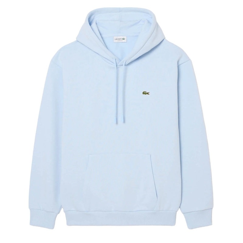 Lacoste  LACOSTE Herren Hoodie. Einfarbiger Basic Hoodie mi hellblau