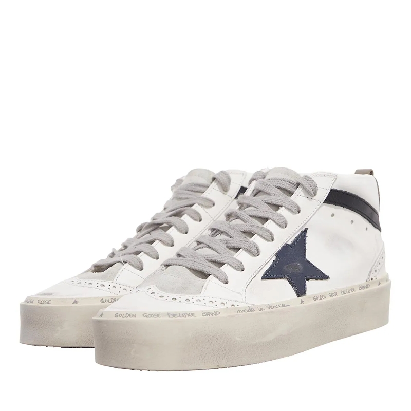 Golden Goose High-Top-Sneaker Mid Star High-Top Leather Sneakers White(Image 15)