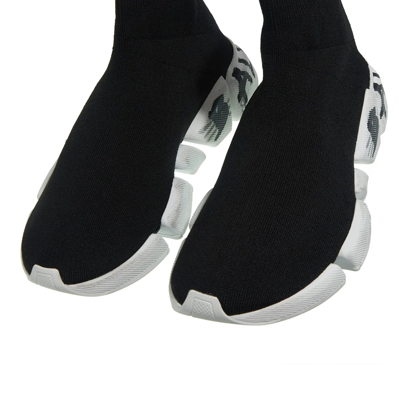 Balenciaga Slip-On-Sneaker Speed Shoes Black / White(Image 5)