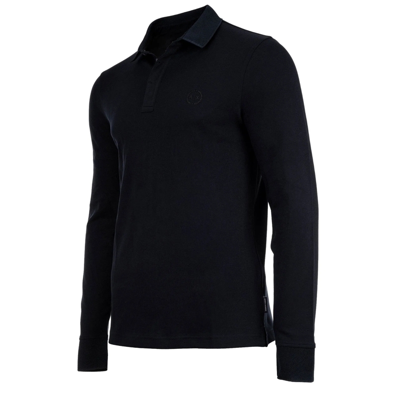 Armani Exchange Polohemd Armani Exchange A|X ARMANI EXCHANGE Herren Langarm marine(Image 3)
