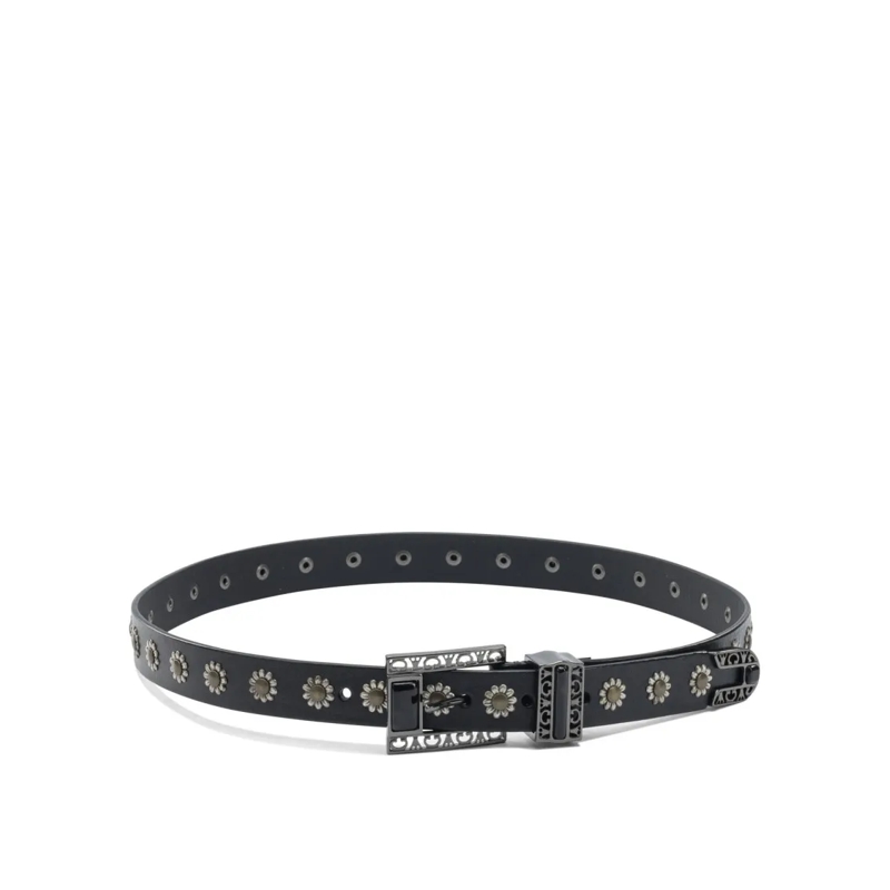 Golden Goose Gürtel Floral Studded Belt Black