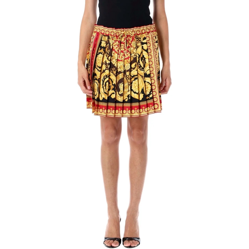 Versace Minijupe Mini Skirt Parada Barocco Parade Barocco Red mehrfarbig