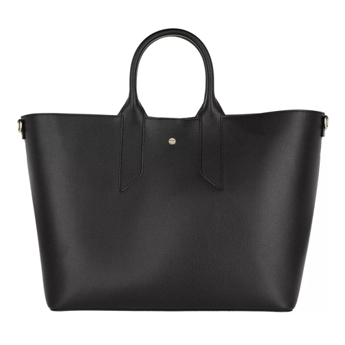 Borbonese Large Handbag Calfskin Black/Natural Borsetta