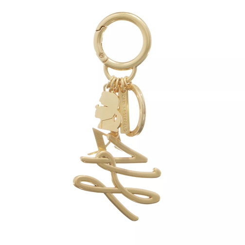 Karl Lagerfeld K/Autograph Metal Keychain Gold Porte-clés