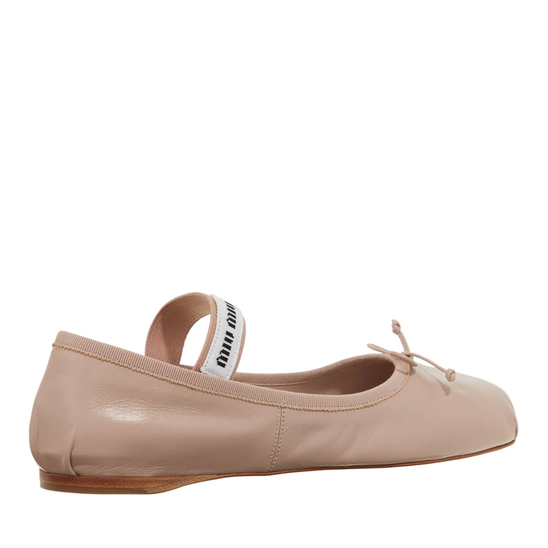 Miu Miu Ballerinas Leather Ballerinas Beige(Image 3)